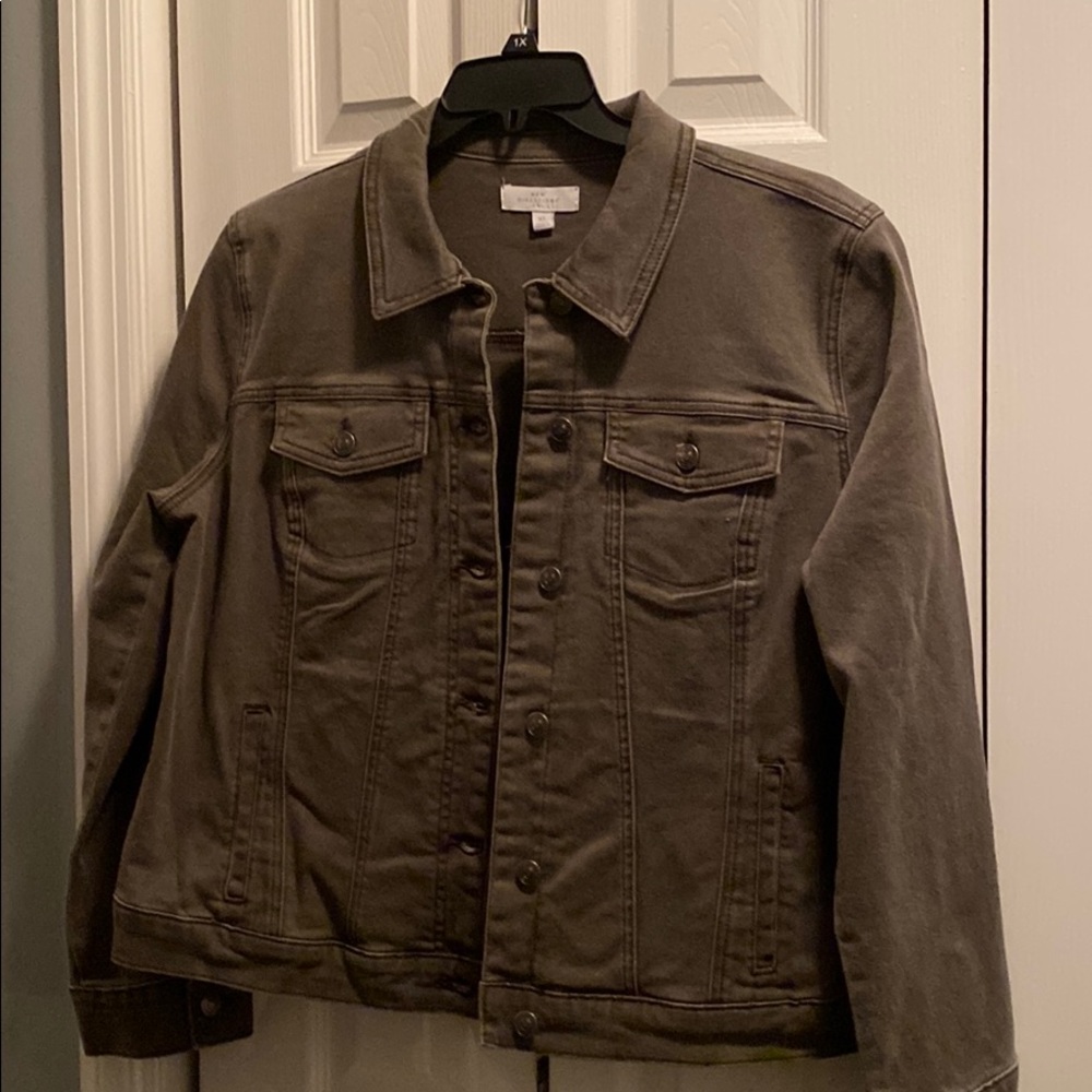 Olive Green Jean Jacket